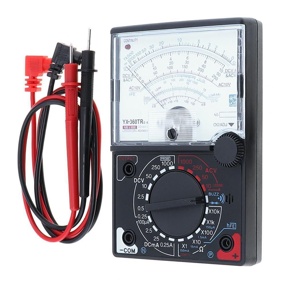 Analog Multimeter For AC, DC Current & Voltage